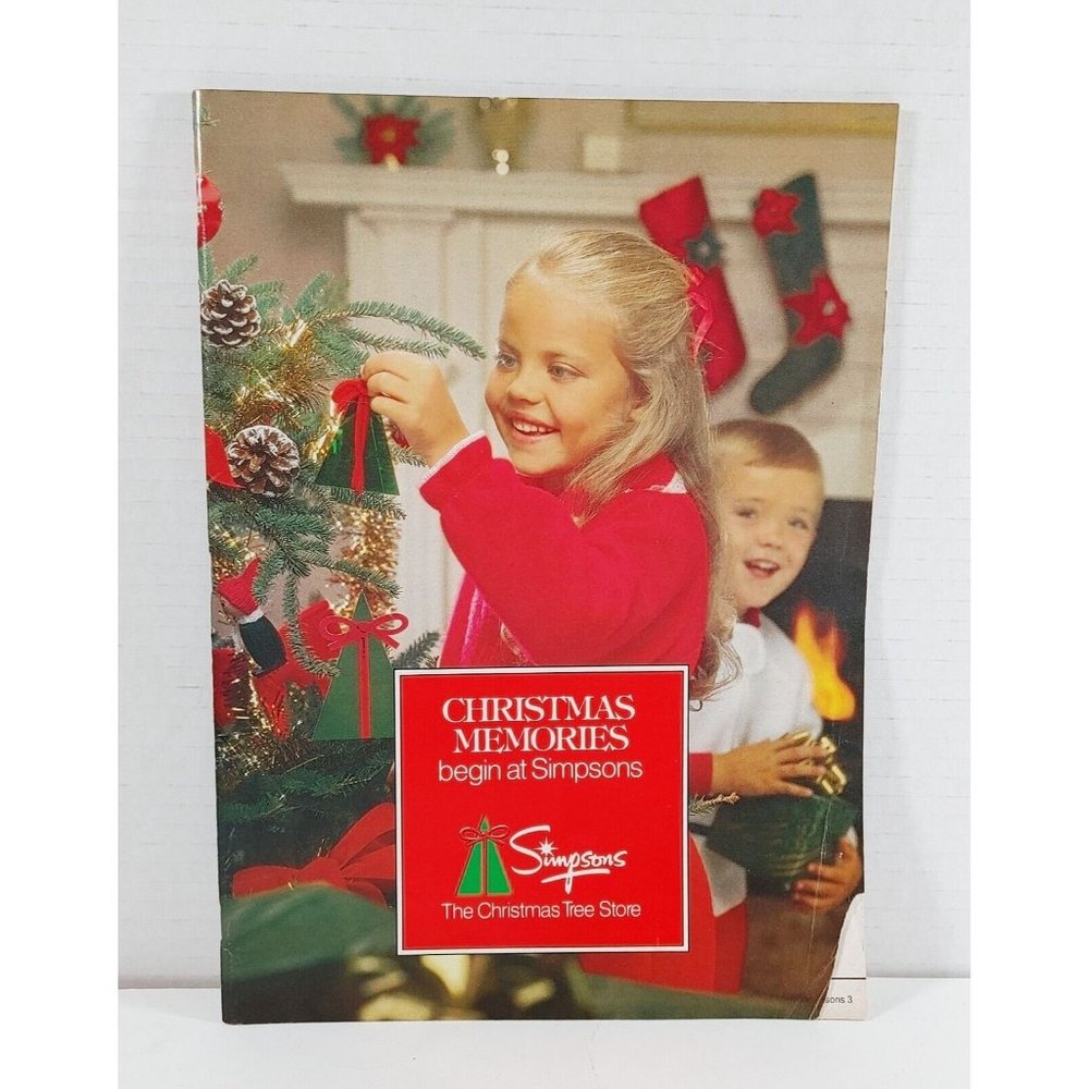 VTG Simpsons Christmas Tree Store Fashion Catalog Toy 1981